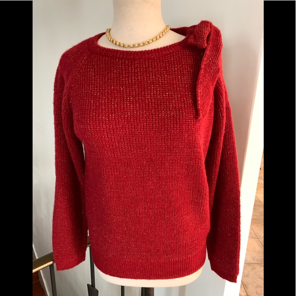 ELSAMANDA red sweater made in Italy ( L ) NWT